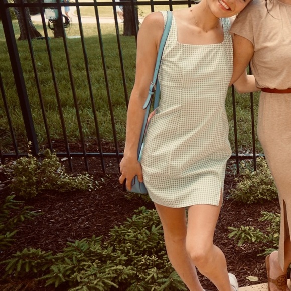 Lulus Dresses & Skirts - lulu’s Green & White Gingham Sleeveless Mini Dress 🌷xs